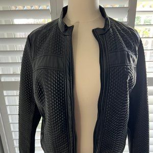 **Donating Soon** Make me an Offer - Faux Leather Bomber Jacket size 18/20